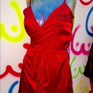 Omighty silk wrap dress